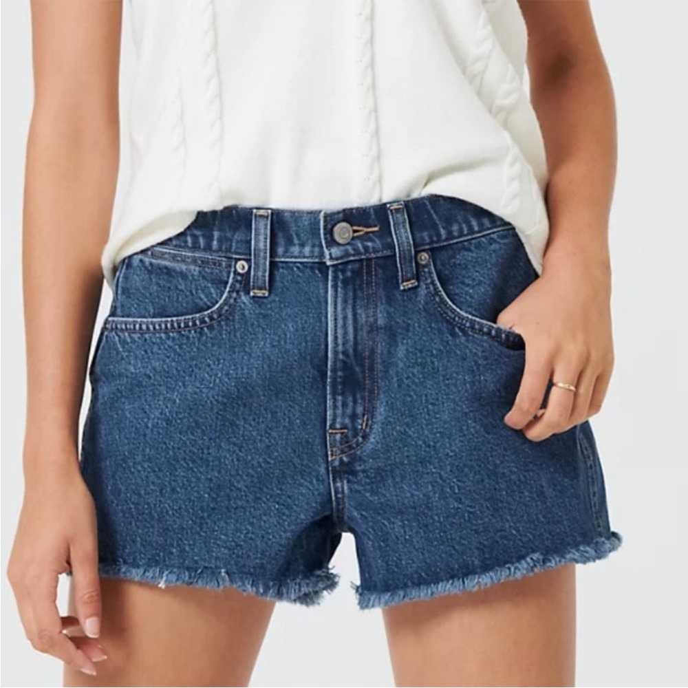 Sunday Best “Stan” Denim Cut-Off Shorts (Aritzia)
